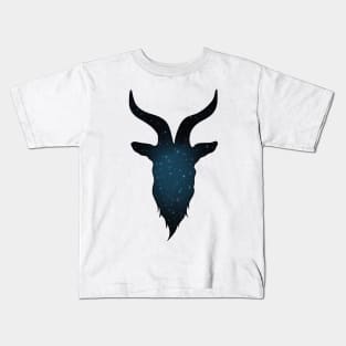 Galaxy Baphomet - Turquoise Kids T-Shirt